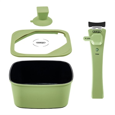 ボオグル　22cm鍋＋スタンディング蓋セット＋ハンドル